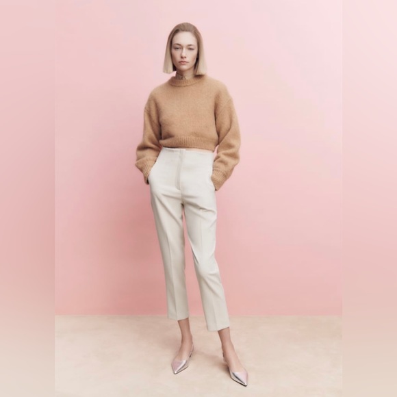 HIGH-WAISTED PANTS - Picture 1 of 8